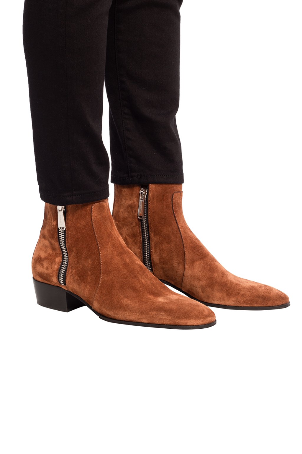 Balmain suede hot sale ankle boots